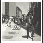 Michael Spano, Untitled [Man in street on phone, Police Plaza near Canal Street]. 1994.